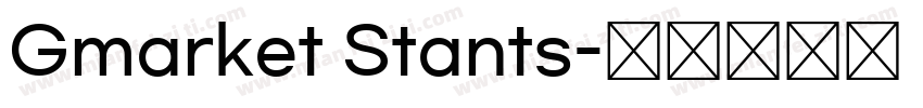 Gmarket Stants字体转换